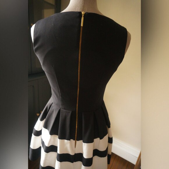 🖤🤍 Closet London Black & White Striped Skater Dress - US 4 / UK 8 🤍🖤 - Picture 5 of 6